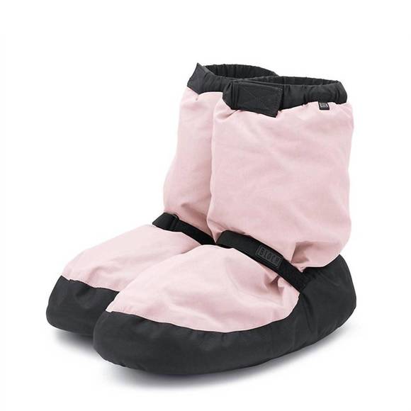 NEW BLOCH women's warm up booties in candy pink nylon - Picture 2 of 3